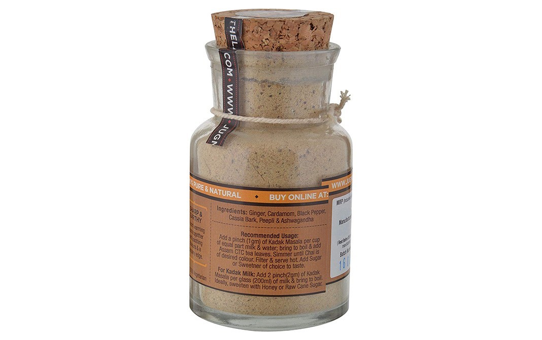 Jugmug Thela Kadak Strong & Sharp Spice Blend Artisan Chai Masala   Glass Bottle  75 grams